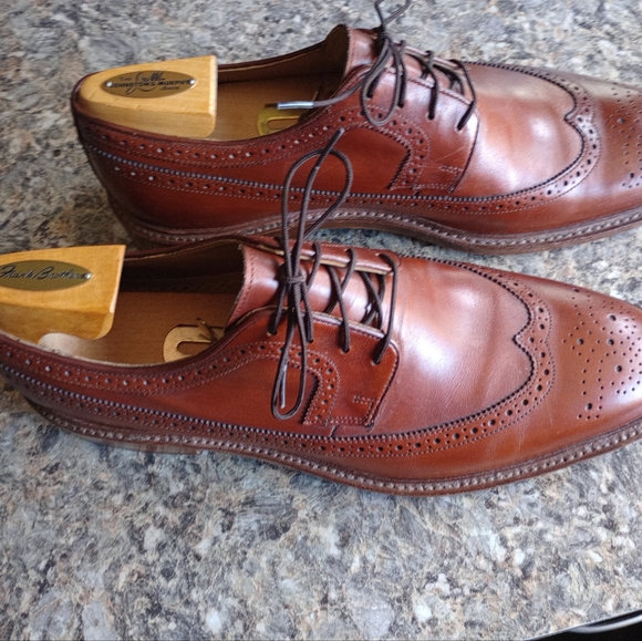 Johnston &Murphy Chestnut Brown Like New Wingtips Lace up Size 10M main image 6